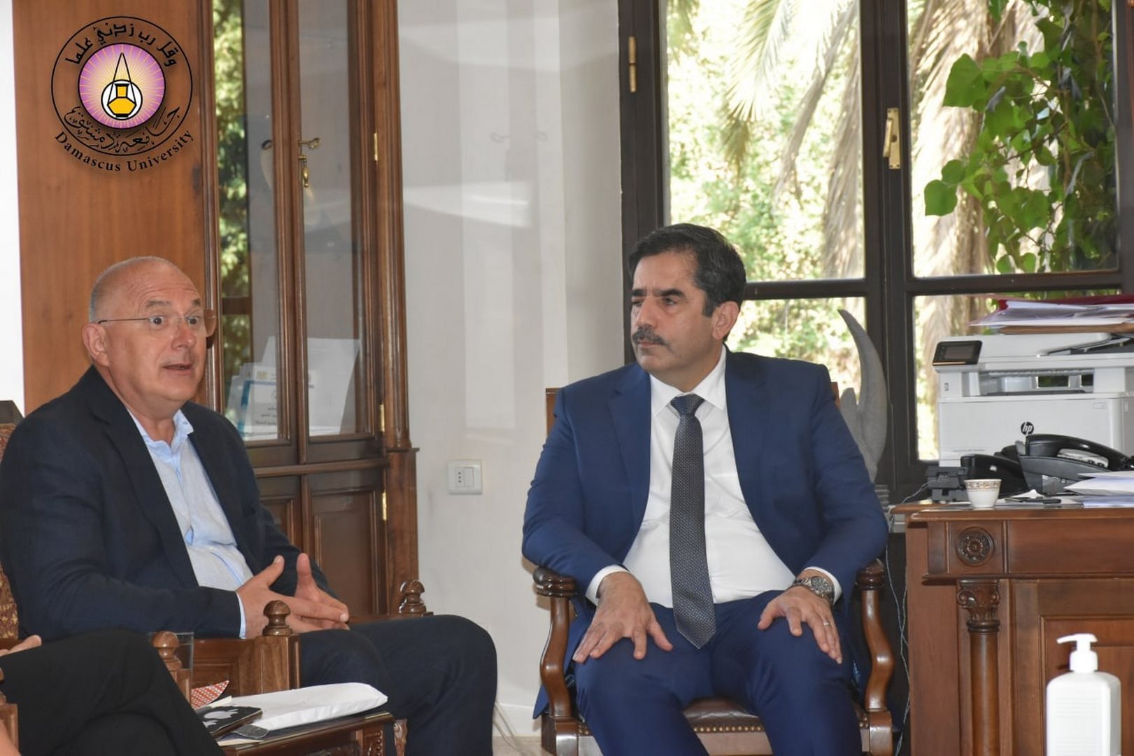 La visita di Al-Bunduqyya alla prestigiosa università di Damasco