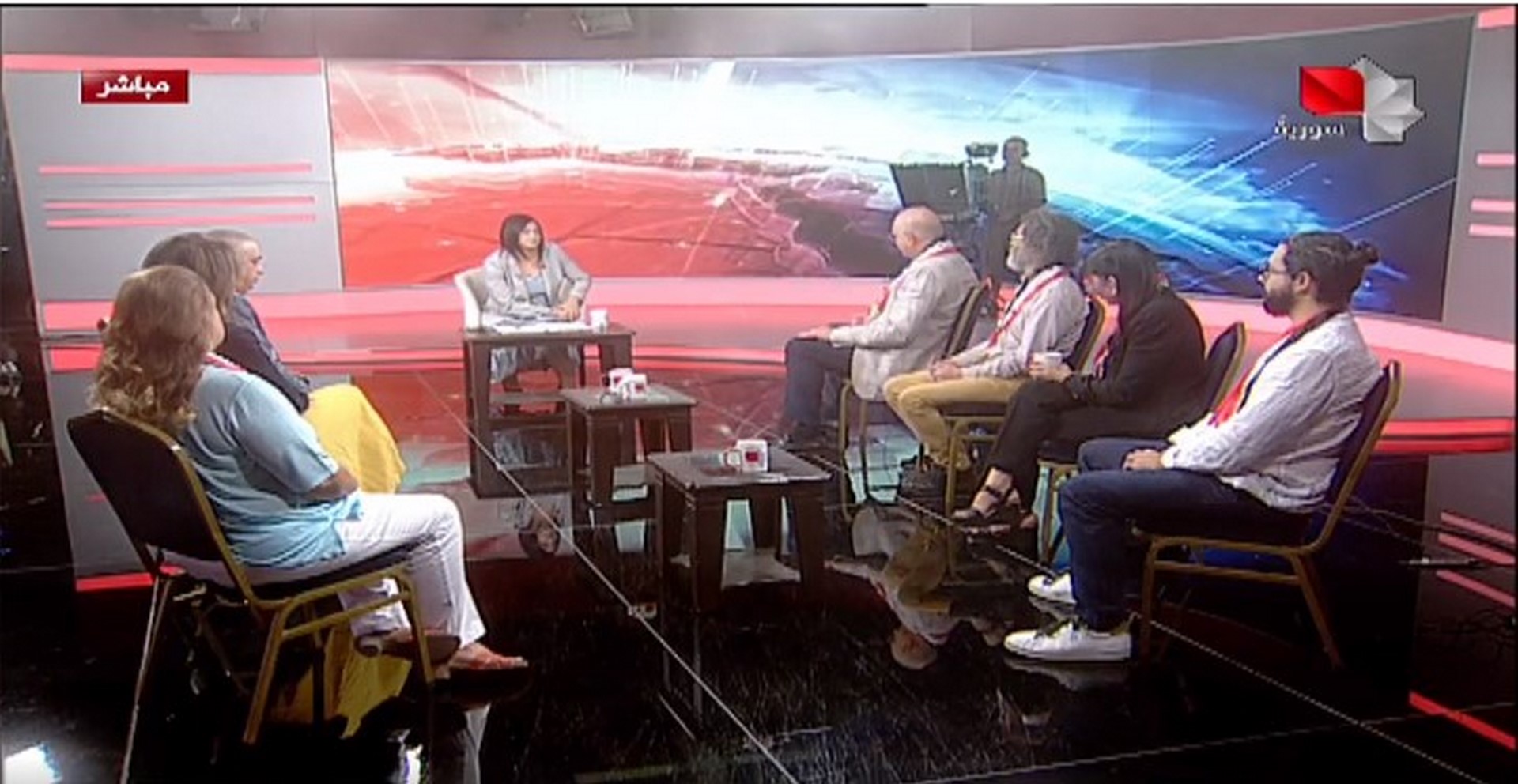 لقاء وفد جمعية البندقية على قناة الإخبارية السورية