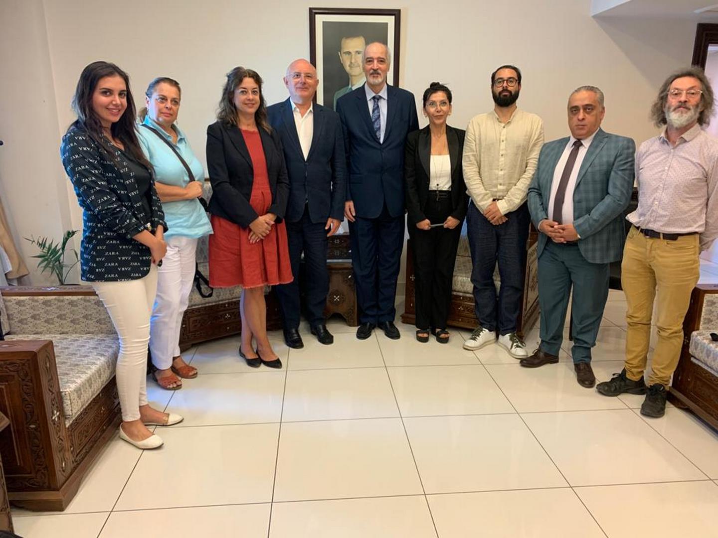 الجعفري يبحث مع وفد جمعية البندقية للصداقة الإيطالية العربية دور الثقافة في صنع السلام 